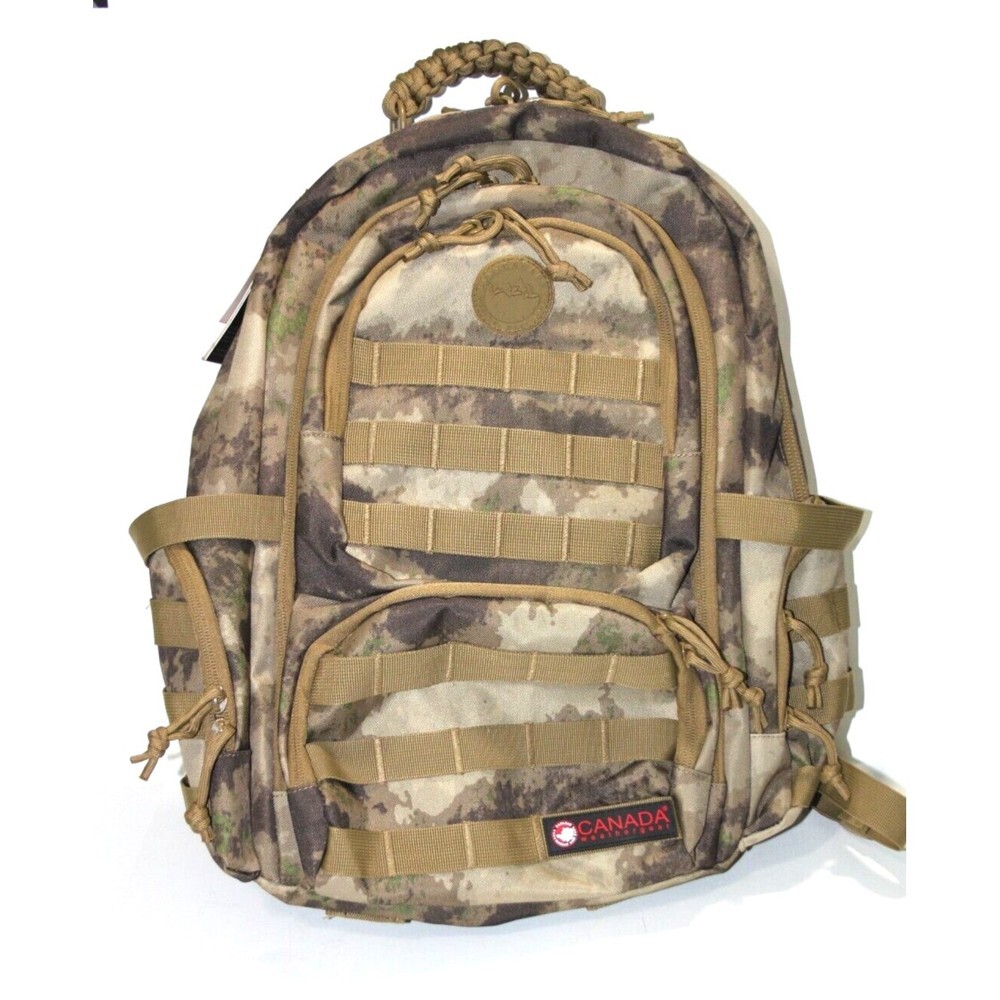 Canada Weather Gear Tactical Camo Print Backpack 100% Authentic NEW Compression